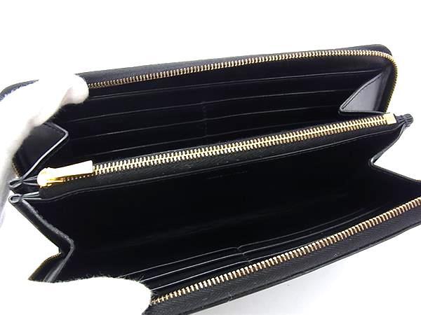 CELINE セリーヌ 財布 LARGE ZIP WALLET 10B552 ブラック系 PVC×レザー ユニセックス マカダム柄 ラウンドファスナー 長財布 ゴールド金具