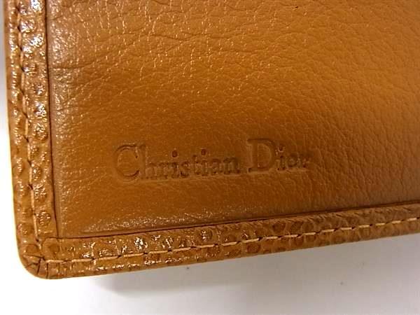 ChristianDior クリスチャンディオール 財布 ブラウン レザー メンズ 二つ折り財布 超美品
