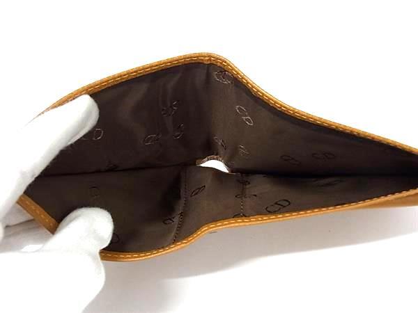 ChristianDior クリスチャンディオール 財布 ブラウン レザー メンズ 二つ折り財布 超美品