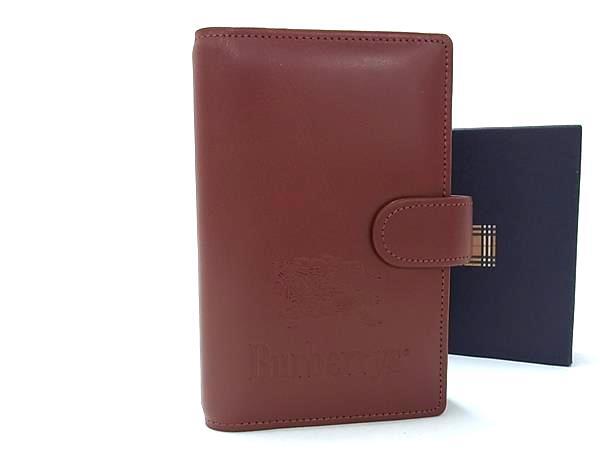 Burberrys バーバリーズ システムノート ブラウン レザー ユニセックス ノバチェック 新古未使用展示品