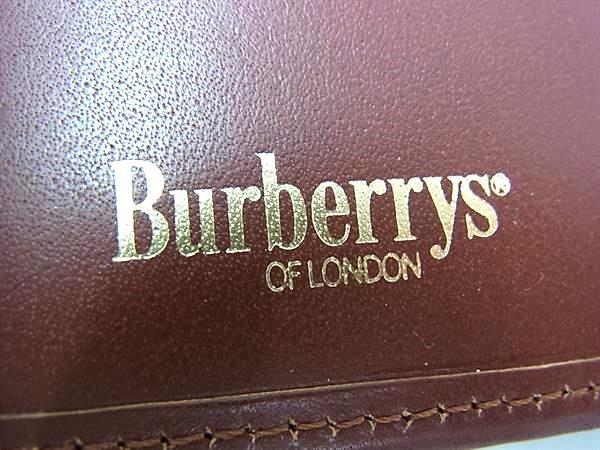 Burberrys バーバリーズ システムノート ブラウン レザー ユニセックス ノバチェック 新古未使用展示品