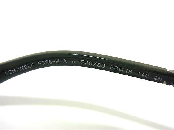 CHANEL シャネル サングラス ココマーク 5338HA カーキ グリーングラデーション プラスチック ユニセックス フェイクパール