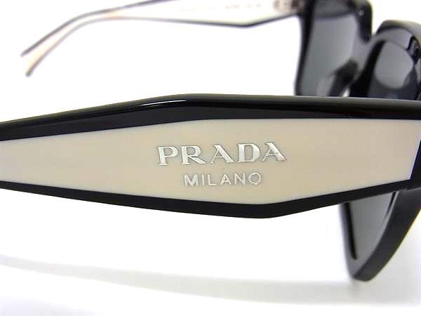 PRADA プラダ サングラス SPR24ZF ブラック ホワイト プラスチック ユニセックス