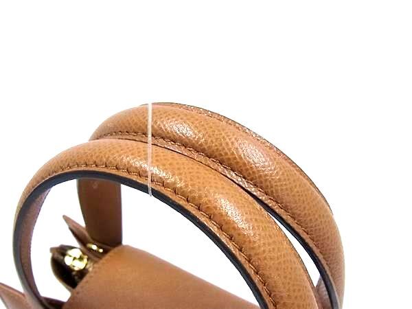 BVLGARI ブルガリ ハンドバッグ ブルガリブルガリ ブラウン レザー レディース ターンロック 2WAY ゴールド金具 美品