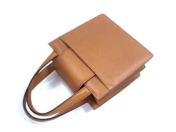 BVLGARI ブルガリ ハンドバッグ ブルガリブルガリ ブラウン レザー レディース ターンロック 2WAY ゴールド金具 美品