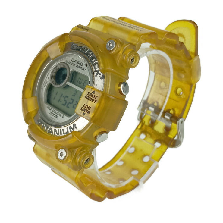 CASIO カシオ 腕時計 MASTER OF G - SEA G-SHOCK FROGMAN Gショック フロッグマン DW-8201WC-7T イエロー系 チタン ラバー メンズ デジタル 世界サンゴ礁保護協会オフィシャルモデル