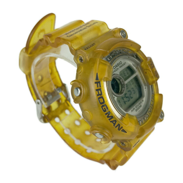 CASIO カシオ 腕時計 MASTER OF G - SEA G-SHOCK FROGMAN Gショック フロッグマン DW-8201WC-7T イエロー系 チタン ラバー メンズ デジタル 世界サンゴ礁保護協会オフィシャルモデル