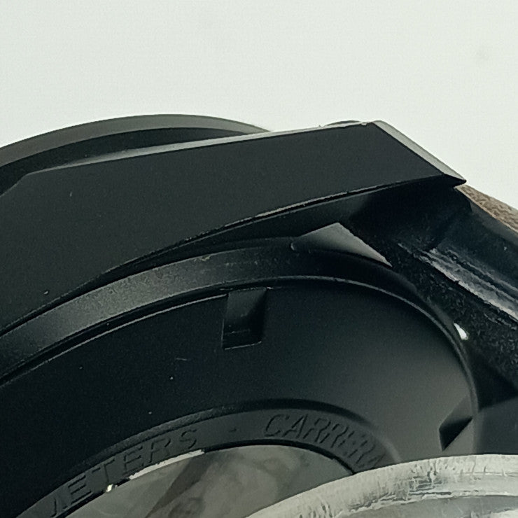 美品 TAG Heuer タグ ホイヤー 腕時計 カレラ キャリバー16 デイデイト クロノグラフ CV2A84 ブラック ブラック文字盤 ブラウン チタン セラミック レザー メンズ 裏スケ