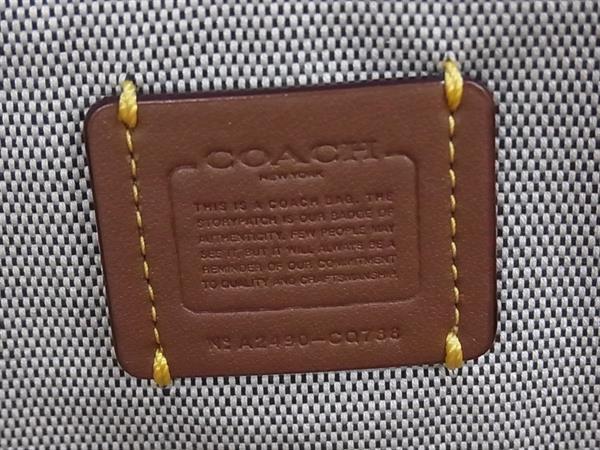 新品未使用展示品 COACH コーチ ハンドバッグ CQ788 ナチュラル ストロー、リファインドカーフレザー かごバッグ