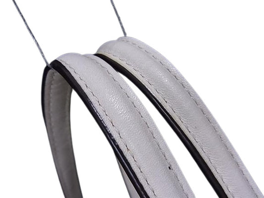 美品 COACH コーチ トートバッグ スモールクリスティーキャリオール F58291 ベージュ系×アイボリー系 PVC×レザー レディース シグネチャー クロスボディ 2WAY