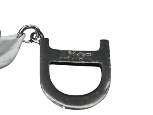 DIOR ディオール イヤリング チョーカー - - シルバー ホワイト メタル レディース フラワー 2点セット