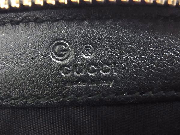 GUCCI グッチ コインケース マイクログッチシマ 449896 ブラック レザー ユニセックス 美品