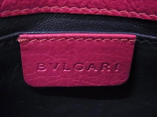 BVLGARI ブルガリ ポーチ レザー - ピンク レザー レディース 美品