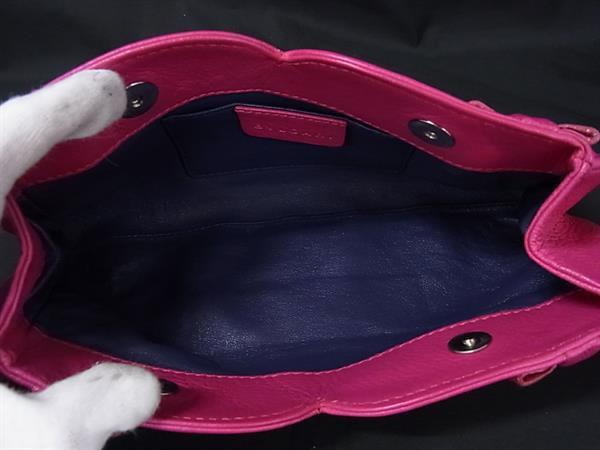 BVLGARI ブルガリ ポーチ レザー - ピンク レザー レディース 美品