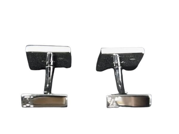 LOUIS VUITTON ルイヴィトン カフス ブトン ドゥ マンシェット ダミエ4 M65054 ブラック系 シルバー SV925 メンズ