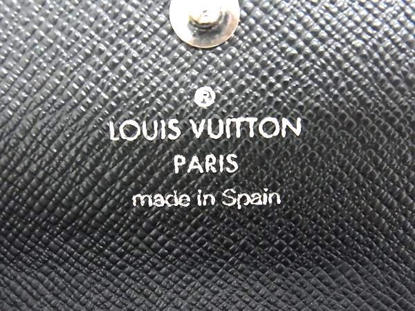 LOUIS VUITTON ルイヴィトン キーケース ミュルティクレ4 M63822 ブラック エピ ユニセックス シルバー金具 美品