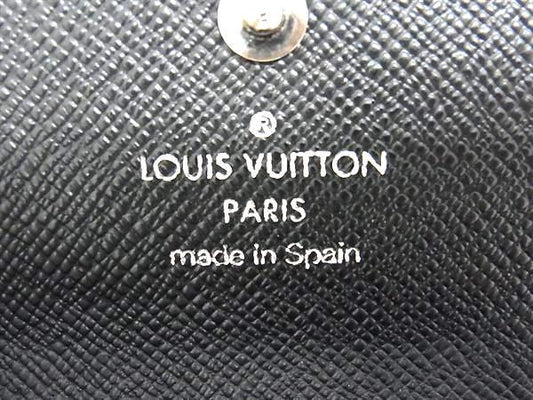 LOUIS VUITTON ルイヴィトン キーケース ミュルティクレ4 M63822 ブラック エピ ユニセックス シルバー金具 美品