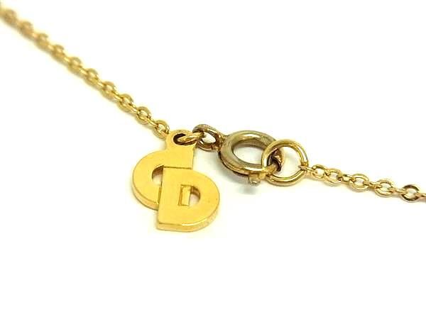 ChristianDior ディオール ネックレス - - ゴールド メタル レディース ヴィンテージ ラインストーン カラーストーン