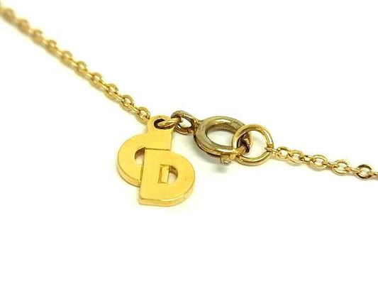 ChristianDior ディオール ネックレス - - ゴールド メタル レディース ヴィンテージ ラインストーン カラーストーン