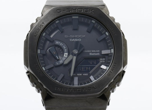 CASIO カシオ 腕時計 G-SHOCK FULL METAL 2100シリーズ GM-B2100BD-1AJF ブラック SS メンズ ソーラー アナデジ 美品