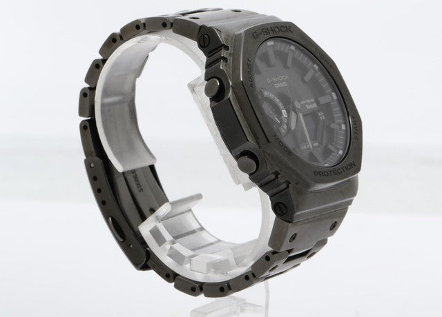 CASIO カシオ 腕時計 G-SHOCK FULL METAL 2100シリーズ GM-B2100BD-1AJF ブラック SS メンズ ソーラー アナデジ 美品