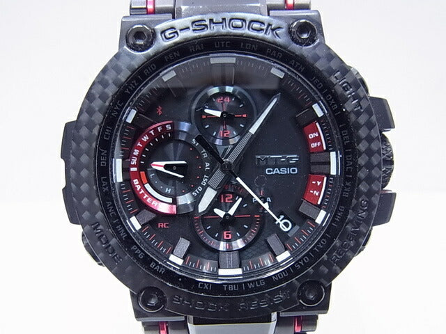 CASIO カシオ 腕時計 G-SHOCK MTG-B1000シリーズ MTG-B1000XBD-1AJF ブラック 樹脂／カーボン メンズ ソーラー電波 アナログ 美品