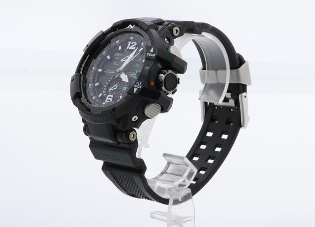 CASIO カシオ 腕時計 G-SHOCK MASTER OF G グラビティマスター GW-A1100-1A3JF ブラック 樹脂／SS メンズ ソーラー電波 アナログ スカイコクピット 美品