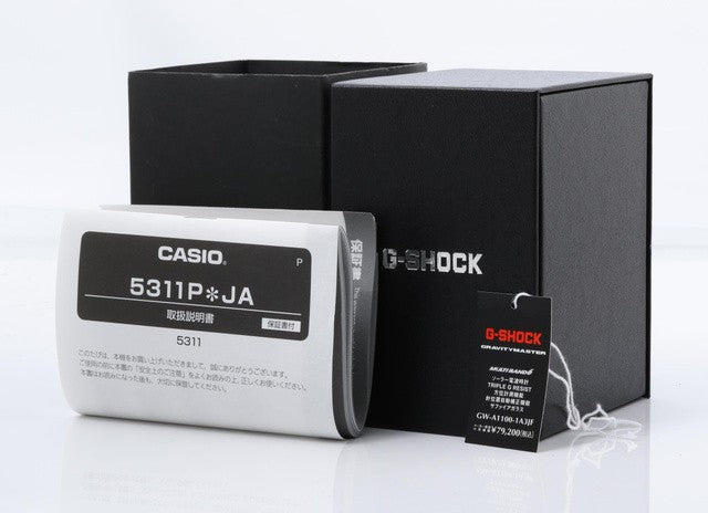 CASIO カシオ 腕時計 G-SHOCK MASTER OF G グラビティマスター GW-A1100-1A3JF ブラック 樹脂／SS メンズ ソーラー電波 アナログ スカイコクピット 美品