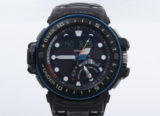 CASIO カシオ 腕時計 G-SHOCK MASTER OF G - SEA GULFMASTER GWN-Q1000A-1AJF ブラック 樹脂／SS メンズ ソーラー電波 アナデジ