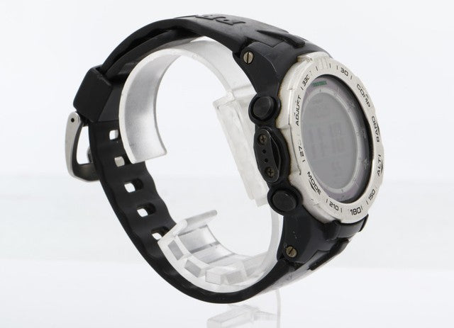 CASIO カシオ 腕時計 プロトレック PRW-3100 シルバー ブラック デジタル文字盤 樹脂／SS メンズ ソーラー電波 デジタル
