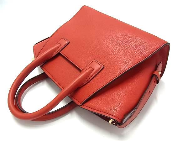 MICHAEL KORS マイケルコース ハンドバッグ Avril アヴリル 30H1G4VS5L レッド系 レザー レディース 2WAY ショルダーバッグ ゴールド金具 美品