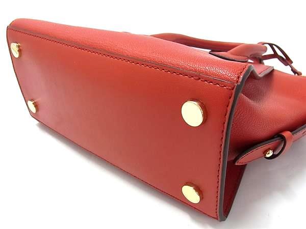 MICHAEL KORS マイケルコース ハンドバッグ Avril アヴリル 30H1G4VS5L レッド系 レザー レディース 2WAY ショルダーバッグ ゴールド金具 美品