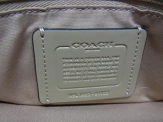 COACH コーチ ハンドバッグ リリー キャリーオール カラーブロック 91162 アイボリー系×ブラック系 レザー レディース 2WAY ショルダーバッグ ゴールド金具