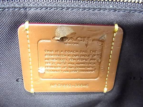 COACH コーチ ハンドバッグ ドリーマー 27 シグネチャー 38846 ブラウン系×ブラック系 PVC×レザー×パイソン レディース 2WAY ショルダーバッグ ゴールド金具