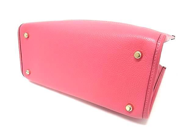 COACH コーチ ハンドバッグ デンプシー キャリーオール ウィズ パッチ C2004 ピンク系 レザー レディース 2WAY ショルダーバッグ ゴールド金具 美品