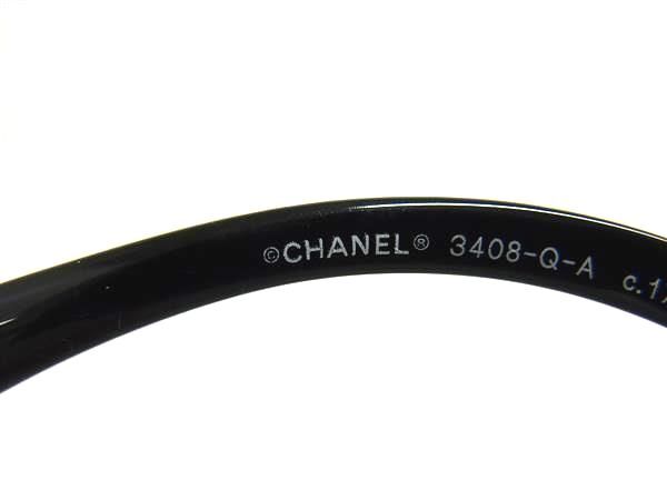CHANEL シャネル アイウェア メガネ 3408QA c.1712 ブラック系×イエロー系 プラスチック レディース 度あり めがね 眼鏡 美品