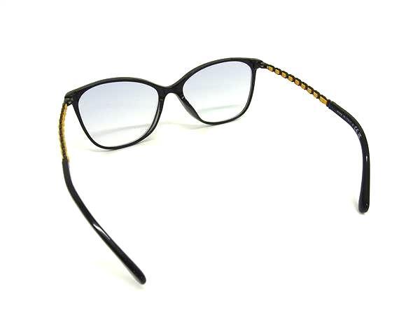 CHANEL シャネル アイウェア メガネ 3408QA c.1712 ブラック系×イエロー系 プラスチック レディース 度あり めがね 眼鏡 美品