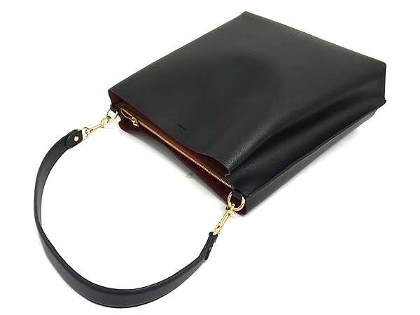 COACH コーチ ハンドバッグ モリー バケット バッグ CA214 ブラック レザー レディース 2WAY ショルダーバッグ ゴールド金具 美品