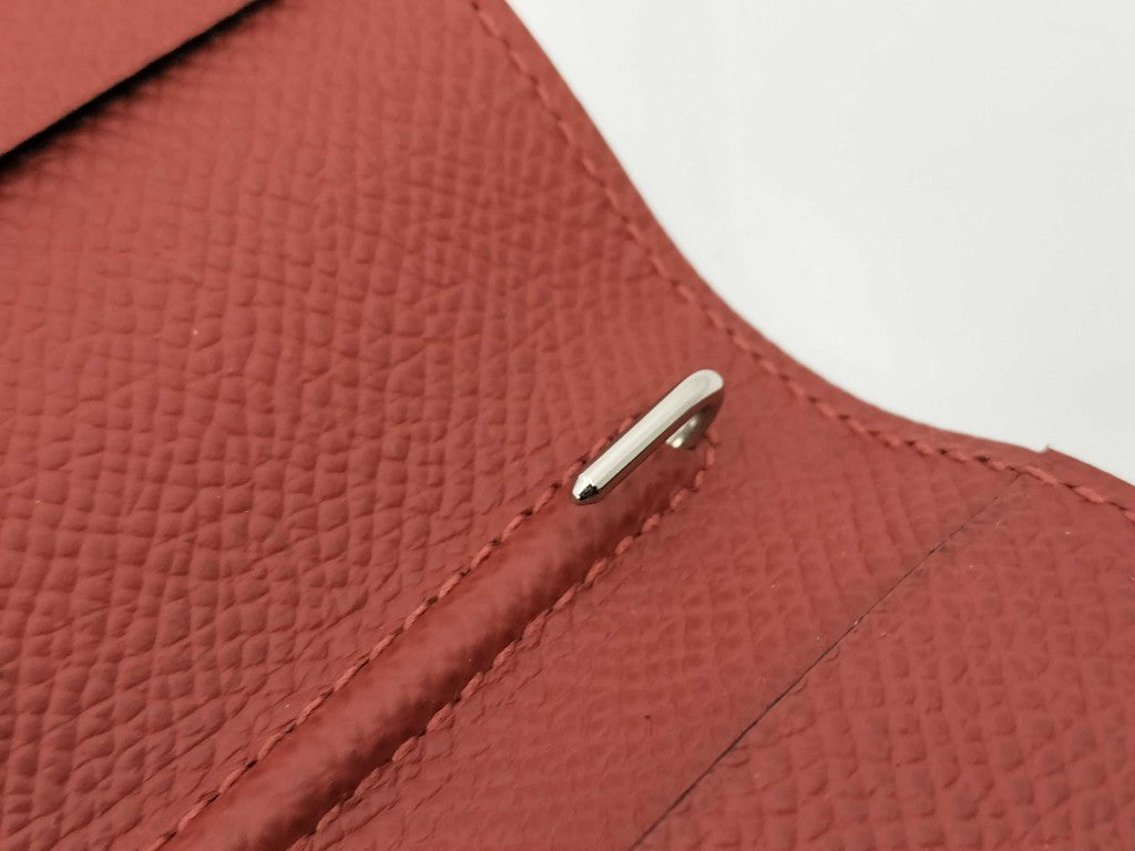 HERMES エルメス 手帳カバー アジェンダMM ルージュセリエ キュイーブル エプソン ユニセックス バイカラー ヴェルソ 超美品