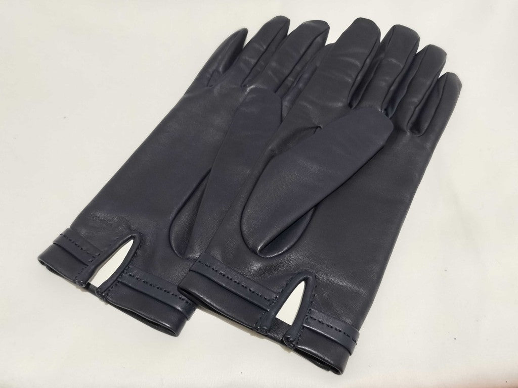 HERMES エルメス 手袋 ドリームラブ ネイビー ラムスキン レディース ハート 新品未使用展示品