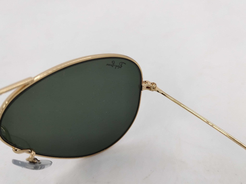 RayBan レイバン サングラス アビエーター RB3025 ブラック系 ゴールド メタル メンズ ティアドロップ 新品未使用展示品