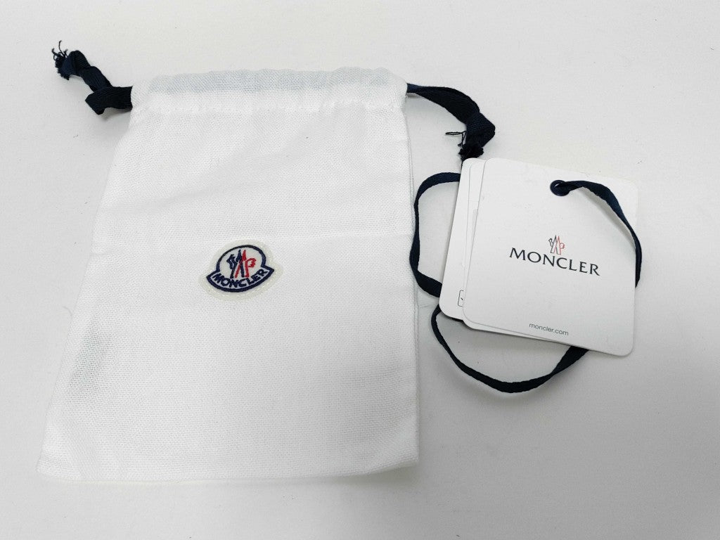 MONCLER モンクレール コインケース フラット ウォレット スモール ピンク レザー レディース L字ファスナー ロゴ ショルダーウォレット ゴールド金具 美品