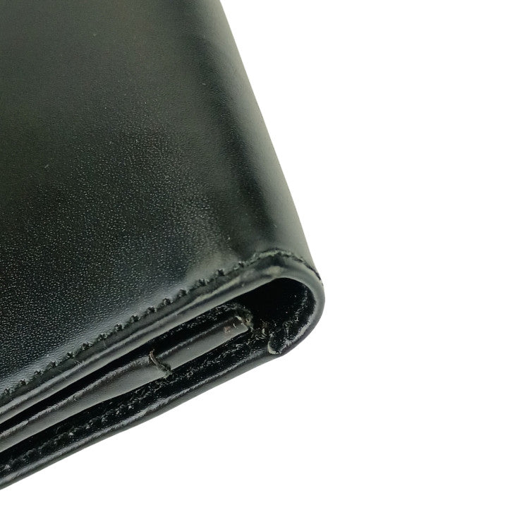 Salvatore Ferragamo フェラガモ 長財布 ガンチーニ ロングウォレット 22 8601 ブラック カーフレザー レディース 二つ折り シルバー金具