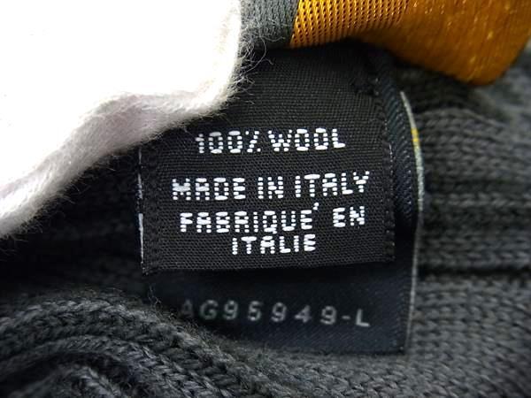 FENDI フェンディ マフラー ズッキーノ ブラック グレー ウール100％ ユニセックス 美品