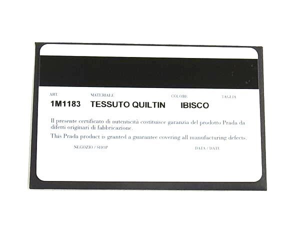 PRADA プラダ 財布 1M1183 ピンク系 テスートナイロン レザー レディース L字ファスナー 長財布 キルティング 超美品