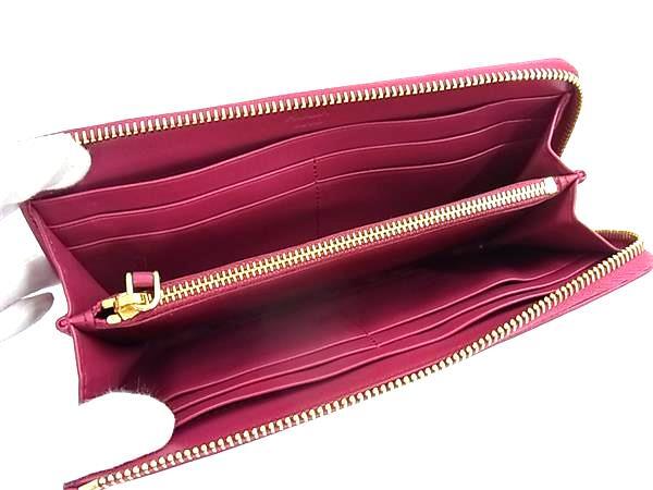 PRADA プラダ 財布 1M1183 ピンク系 テスートナイロン レザー レディース L字ファスナー 長財布 キルティング 超美品