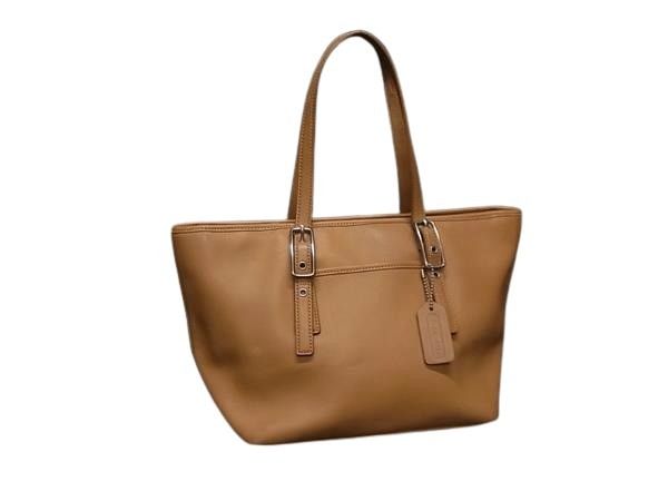 COACH コーチ ハンドバッグ 9847 ブラウン レザー レディース 美品