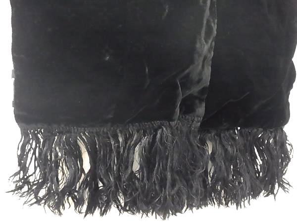 LOUIS VUITTON ルイヴィトン マフラー モノグラム エシャルプ ブルール ブラック レーヨン60％ キュプラ25％ シルク15％ レディース フリンジ