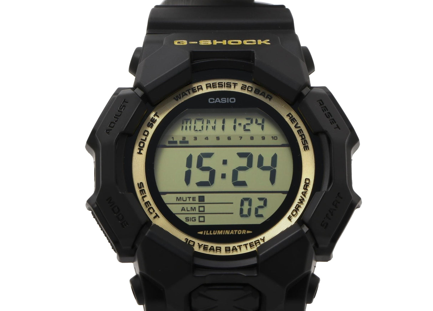 CASIO カシオ 時計 GSHOCK DIGITAL GD010 SERIES GD010GB1A9JF ブラック カーボン／樹脂 メンズ デジタル 新品未使用展示品