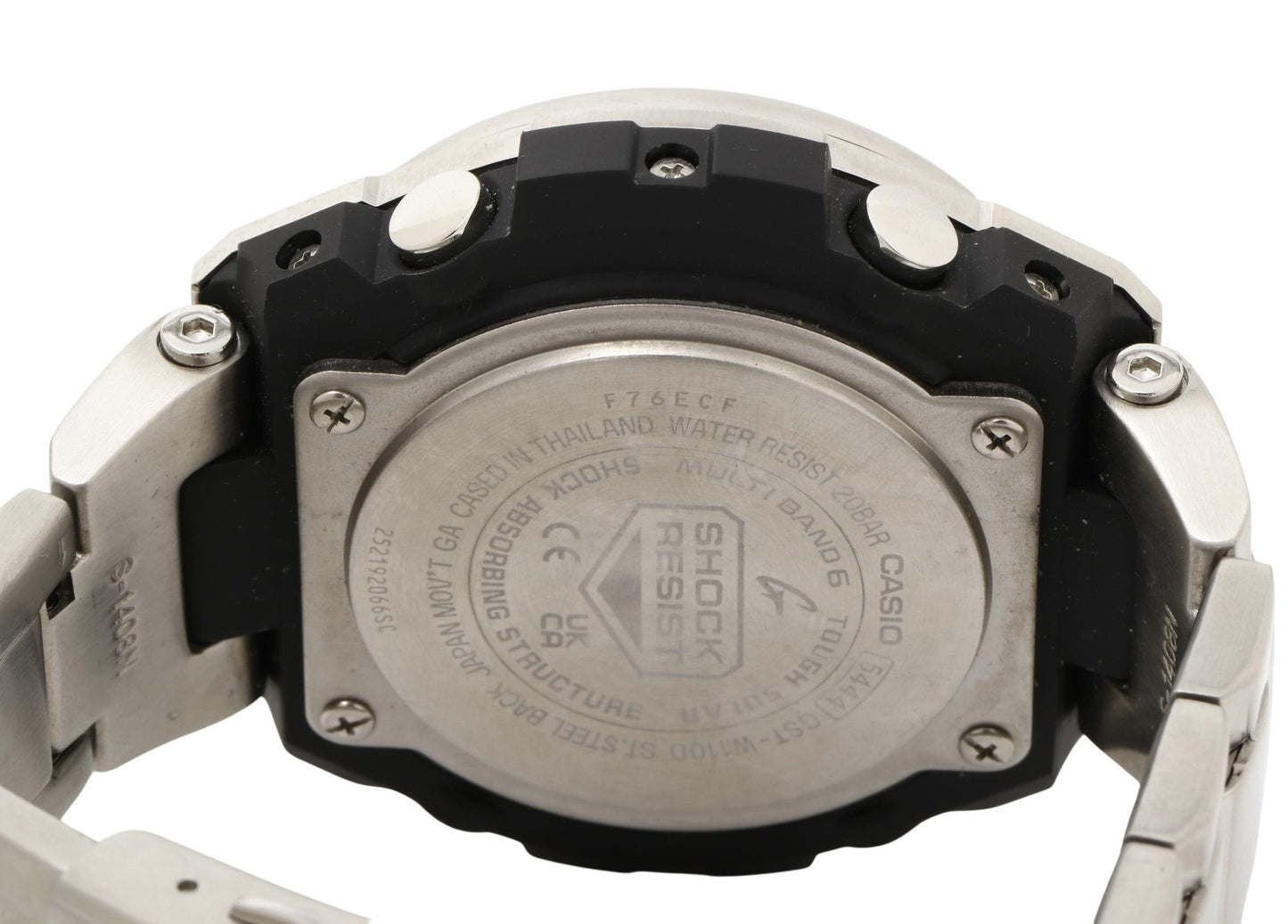 CASIO カシオ 時計 GSHOCK GSTEEL GSTW100 Series GSTW110D1AJF ブラック シルバー 樹脂／ステンレススチール メンズ アナデジ 美品